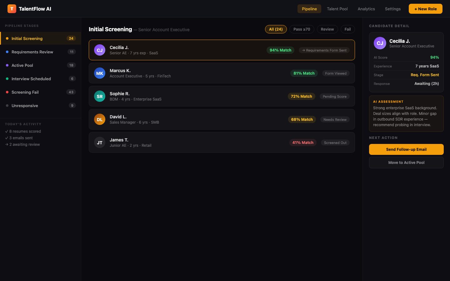 AI Talent Pipeline — primary screenshot